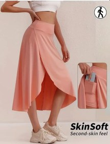 Resim Kadın Cep Detay Taytlı Sandy Etek Pembe 