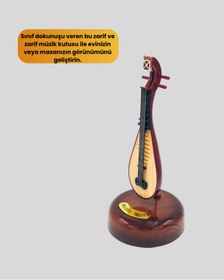 Resim UCUZTEKNO Klasik Ud Figürlü Melodili Müzik Şık Hediyelik 