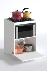 Resim Kenzlife Ocak Dolabı Demi Byz 85*60*57 Mutfak Modül Mini Fırın Ankastre Ocak İçin 