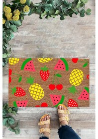 Resim Desenli Paspas, Karpuz, Yaz Teması, Kapı Önü Paspası 