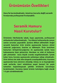 Resim Beyaz Seramik Hamuru, Doğal Oyun Hamuru, Kil Çamuru 2 Kg 2000 Gr Ebeşuar Seti 
