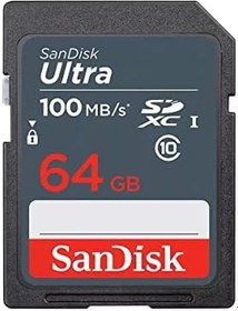 Resim Sandisk Ultra 64gb 100mb/s Sdxc Hafıza Kartı Sdsdunr-064g-gn3ın SD KART (MİKRO DEĞİL) 