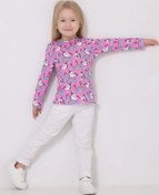 Resim Aprel' Anaokulu İçin Baskılı Uzun Kollu Pamuk %100 270769791 Pembe 