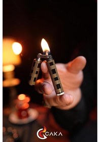 Resim Caka Lighter Lineara Nero Benzinli Çakmak - Ckl-026 