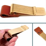 Resim Omeniv Deri Pirinç Para Dolar Klipsi Anahtarlık Taba 