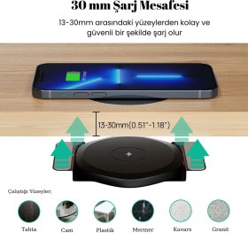 Resim Kpon C-30 Görünmez Kablosuz Şarj Cihazı 