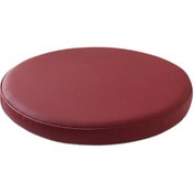 Resim Suntek Tatami Minder Pu Deri 36 Cm Kaymaz Yuvarlak Oturma Minderi Koyu Kırmızı 