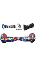 Resim Citymate Smart Balance Elektrikli Kaykay Hoverboard Çanta Hediyeli Bluetooth Hoparlörlü Desenli 