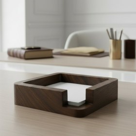 Resim Frame Note - Masif Ceviz Masaüstü Not Kağıdı Tutucu 