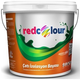 Resim Redcolour Elyaflı Çatı Boyası Bordo 15 L 
