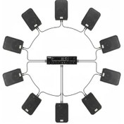 Resim Luxury, 10 Adet Hoparlör 1 Adet Anfi, Duvar Tip Masaj Salonu,spa, Mağaza, Restorant ,kafe , Okul Anons Ve Ses Sistemi Siyah Renk 