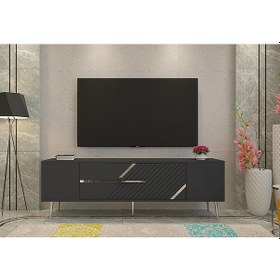 Resim Dekolp5ct Tv Sehpası Antrasit-gümüş 