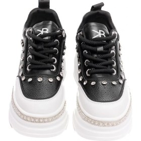 Resim Derinet Yüksek Taban Taşlı Kadın Sneaker 