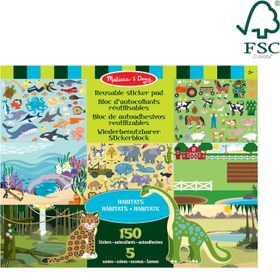 Resim Melissa & Doug - Vehicles - Tak Çıkar Çıkartma Kitabı - Habitat 