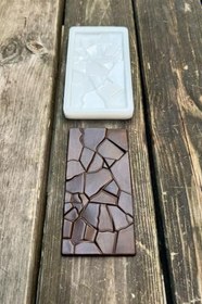 Resim Rufus Concept Parçalanmış Tablet Çikolata Silikon Mum Kalıbı 