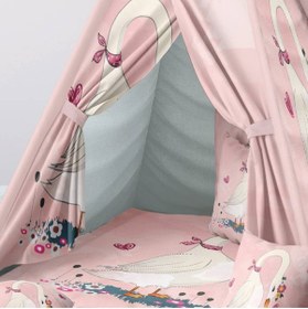 Resim instababyrooms Çocuk Oyun Çadırı Kuğu ailesi Dijital Baskılı 