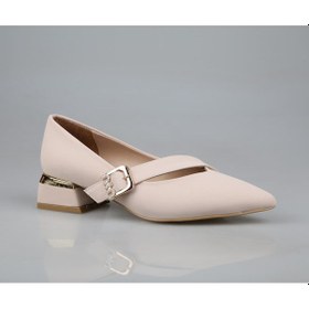 Resim Feles 077-2058-51 Krem Kadın Topuklu Ayakkabı Krem 