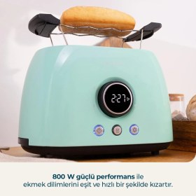 Resim Cecotec Classictoast 8000 Blue Double Dijital Göstergeli Ekmek Kızartma Makinesi 