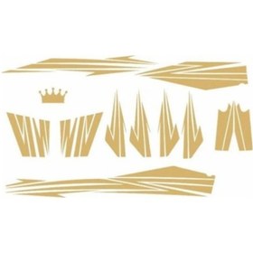 Resim Cub Etiket Seti Gold 