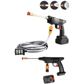 Resim Akülü Oto Araç Yıkama Yüksek Basınçlı Araba Yıkama Makinesi Şarjlı 