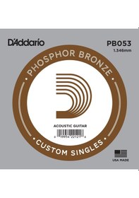 Resim Daddario Pb053 Akustik Gitar Tek Tel Phosphor Bronze 