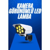 Resim Solar Bahçe Aydınlatması Hareket Sensörlü Uzaktan Kumandalı Kamera Görünümlü 
