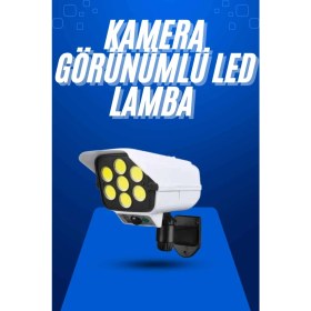 Resim Solar Bahçe Aydınlatması Hareket Sensörlü Uzaktan Kumandalı Kamera Görünümlü 