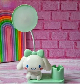 Resim Menuzer Sevimli Karakterler Kalemlikli Kalemtıraşlı Led Işıklı Çocuk Gece ve Masa Lambası 