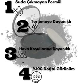 Resim Topaxx Siyah 14 gr Suda Çıkmayan Saç Sakal Dolgunlaştırıcı Dip Boya Topik Pudra 