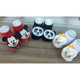 Resim ÖZKARDEŞLER BABY Bebek Patik Çorap Keçe Fükürlü 3lü 