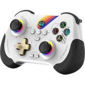 Resim Z01 Rgb Işıklı Switch/ps3/ps4/android/ios Mfi/pc/steam Uyumlu Kablosuz Bluetooth Gamepad 