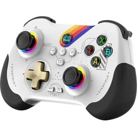 Resim Z01 Rgb Işıklı Switch/ps3/ps4/android/ios Mfi/pc/steam Uyumlu Kablosuz Bluetooth Gamepad 