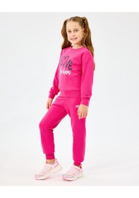 Resim Skechers G Essentials Sweatpant Büyük Kız Çocuk Neonpink Eşofman Altı Sk2520006-3586 Fosforlu Pembe 