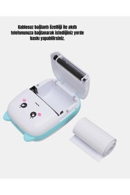 Resim Generics Kablosuz Mini Cep Yazıcısı Bluetooth Destekli 1200mAh Bataryalı - HS4030-5680 