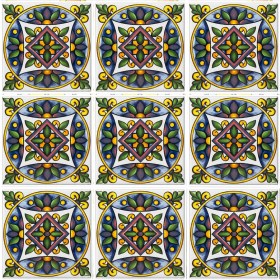 Resim Can Seramik 10*10 cm Cç-52 Kütahya Çini Karo ( 5'li 1 Paket ) 