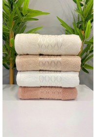 Resim Özdilek Elissa Havlu 4'lü Set Krem , Bej , Taş Krem 