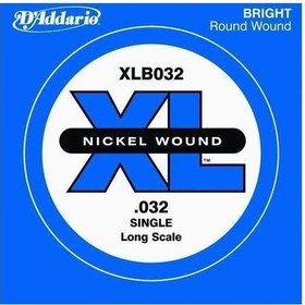 Resim D'Addario XLB032 Tek Bas Gitar Teli (32) 