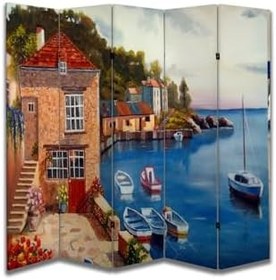 Resim Manzara Temalı Özel Tasarım Paravan Room Divider PRV1091, 180 x 180 