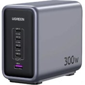 Resim Ugreen Nexode 300W Gan 5 Portlu Hızlı Şarj Cihazı Istasyonu, 4xusb-C, 1xusb-A, Gri - 90903 