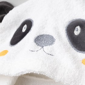 Resim Bebitof Sevimli Panda Figürlü Bamboo Bebek Bornoz Seti 0-2 Yaş Kutulu 