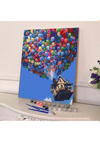 Resim Sayılarla Boyama Seti 40 X 50 Cm Tuval Şasesine Gerili Yukarı Bak 