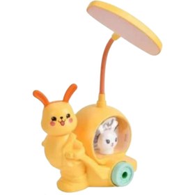 Resim Sensoria Sevimli Tavşan Çocuk Odası Gece Lambası Masa Lambası Kalemtraş Usb Süs Eşyası 2 Kademeli 