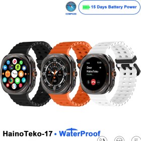 Resim Haino Teko 17 Su Geçirmez 15 Gün Şarj ve Pusula Özellikli Akıllı Saat 