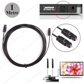 Resim 1 Metre Digital Optik Toslink Fiber Ses Kablosu Od22 