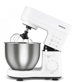 Resim Karaca 6 Hız Kademeli 1500w Güçlü Motor 5l Geniş Hazneli Stand Mikser Siyah 
