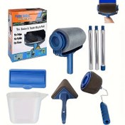 Resim 1 set Boya Rulosu Seti, Geri Çekilebilir Sap ve Açı Fırçası ile - DIY Ev Projeleri, Tekne Araçları için Mükemmel 
