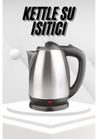 Resim Yeni Nesil Saplı Uzun Ömürlü Paslanmaz Çelik Su Isıtıcı Kettle 