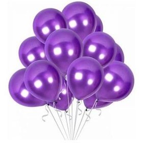 Resim Nedi Balon Düz Renk Mor 100 LÜ 10076 