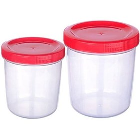 Resim colezium İçiçe Geçen 2 li saklama kabı (400ve 700ml) (CLZ) 