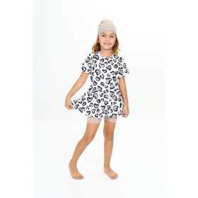 Resim My Kids Wear Üç Parça Kız Çocuk Boneli Mayo Kırmızı - Beyaz 